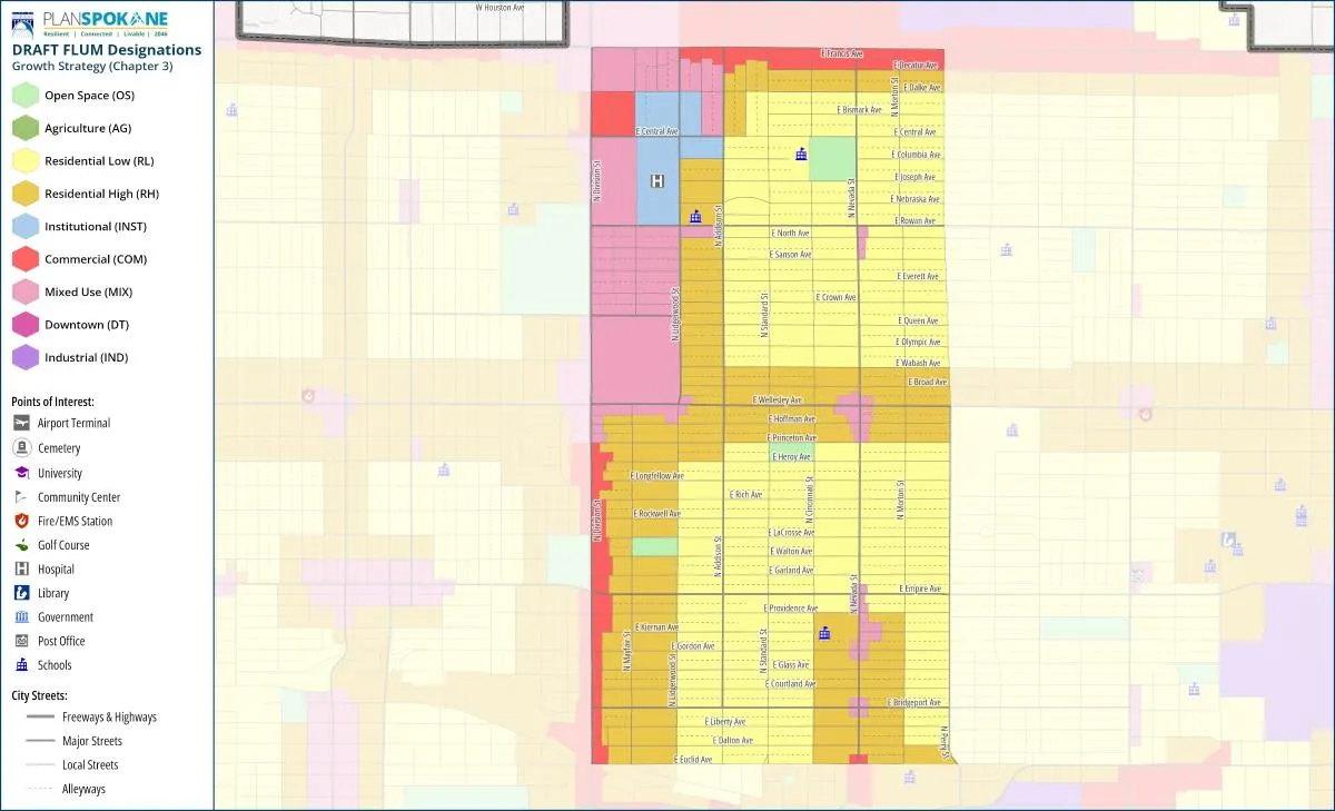 Nevada Heights if the proposed map is approved