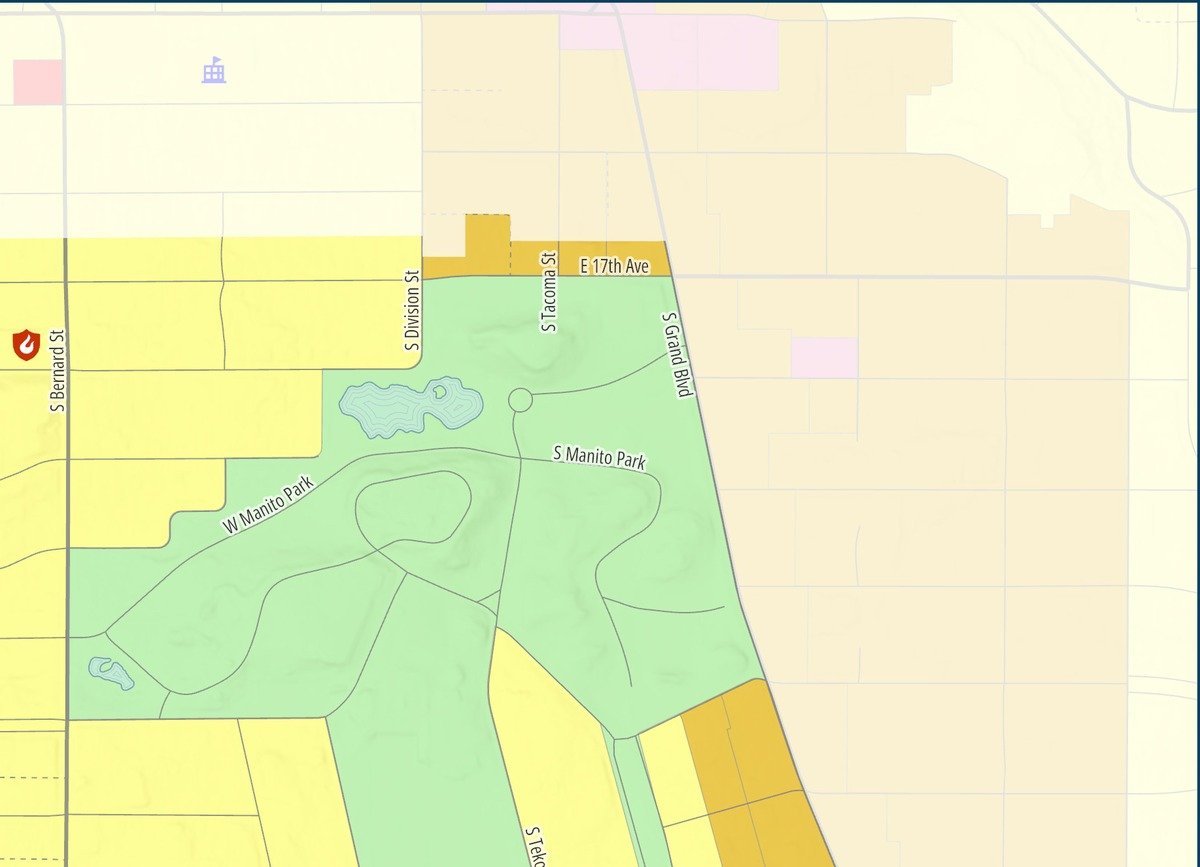Manito / Cannon Hill — Northeast if the proposed map is approved